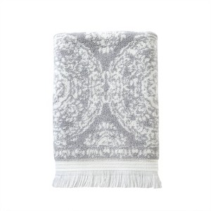 Carrick Medallion Bath Towel Gray - SKL Home - 1 of 4