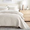 Stripes Floral and Diamonds Quilted Coverlet Set With Shams - Becky Cameron - 2 of 4