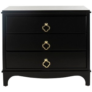 Hannon 3 Drawer Contemporary Nightstand  - Safavieh - 1 of 4