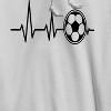 Rerun Island Men's Ecg Soccer Long Sleeve Graphic Cotton Sweatshirt Hoodie - 2 of 4