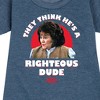 - Ferris Bueller's Day Off - Righteous Dude Graphic Short Sleeve Fleece Dress - 2 of 4
