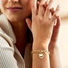 Ross-Simons Italian 14kt Yellow Gold-Plated Puffed Heart Curb-Link Bracelet - 2 of 3