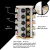 Rotating Spice Rack Organizer with 20 Glass Jars and 386 Labels – Revolving Countertop or Cabinet Spice Holder - 2 of 4