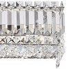 Possini Euro Design Crystal Columns Modern Wall Light Chrome 23" Light Bar Fixture for Bedroom Bathroom Vanity Reading Living Room Hallway House Home - 3 of 4
