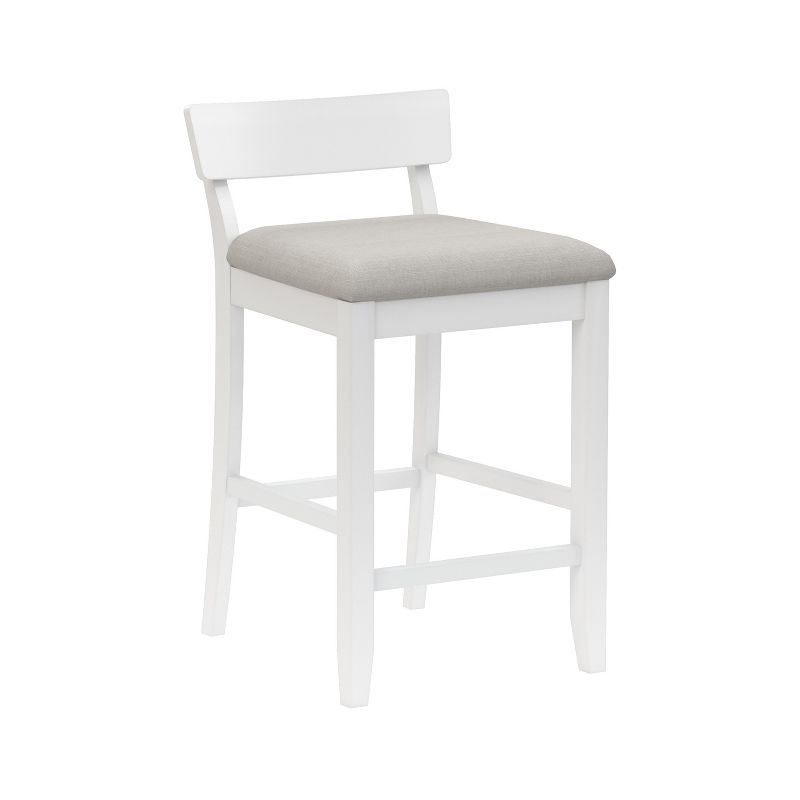 Warren Wood and Upholstered Counter Height Stool Sea White - Hillsdale Furniture, 1 of 14