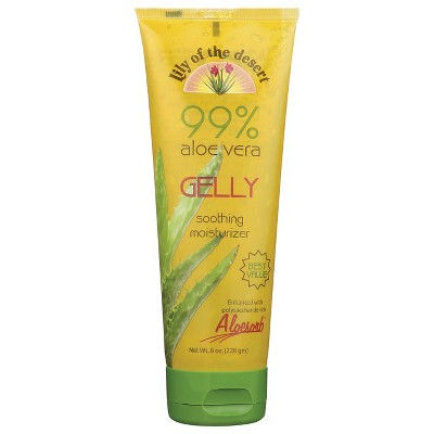Lily of the Desert 99% Aloe Vera Gelly Soothing Moisturizer 8 oz Gel.