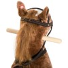 INFURNIC Baby Walkers Rocking Horse with Sound Ride on Horse with Saddle Toddler Rocker Gift for 3-8 Year Old, Brown, 30.75"*11"*26.75" - 2 of 4
