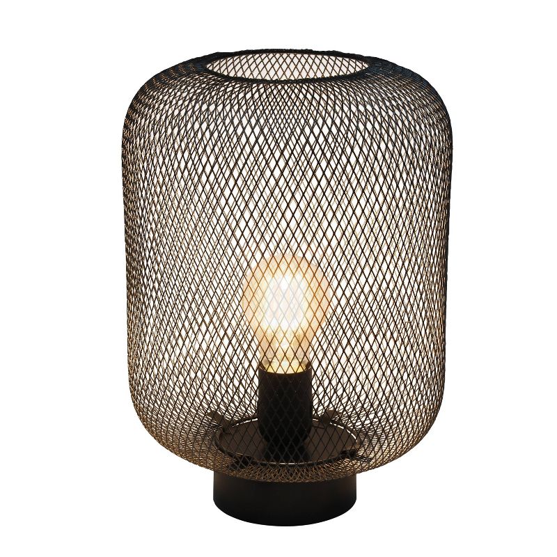 Metal Mesh Industrial Table Lamp - Simple Designs, 2 of 11