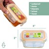 Sage Spoonfuls 6pk Durable Leakproof Glass Baby Food Storage Containers - Clear - 4oz - 4 of 4