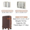 Lyngins 4-Piece Luggage Set– 16"+20" Carry on Luggage, 24"&28" Expandable Spinner Suitcases with 360° Silent Wheels, 4 Packing Boxes,Telescopic Handle - 2 of 4