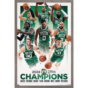 Trends International NBA Boston Celtics - 2024 NBA Finals Champions Framed Wall Poster Prints - 1 of 4