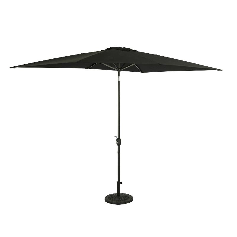 Island Umbrella 10&#39; x 6.5&#39; Rectangular Bimini Market Patio Umbrella Black, 2 of 11