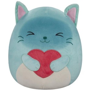 Squishmallows 8-Inch Valentine Sigrid the Siamese Cat with Heart Plush - 1 of 2