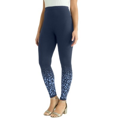 Jessica London Women's Plus Size Everyday Stretch Cotton Legging
