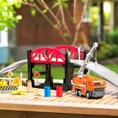 driven bridge construction playset