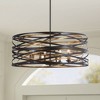 Minka Lavery Minka-Lavery Vortic Flow 30" Wide 8-Light Bronze and Gold Pendant - 2 of 4