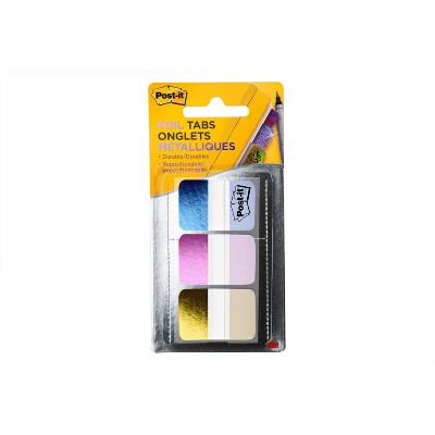 Photo 1 of Post-it 36ct Foil Tabs - Iridescent Colors, 4 pck