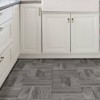 4'x5' Set of 20 Vanleer Peel & Stick Floor Tiles Gray - FloorPops: Vinyl Mosaic Flooring, Stain-Resistant, Textured - 2 of 4