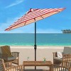UV Resistant Iris Fashion Line 9Ft Auto Tilt Umbrella - PAT8004 - Safavieh - 2 of 3