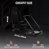 Dardoo Alloy Steel Foldable Racing Simulation Cockpit, Equipped With Black Seats With Double Locks And Double Slides Fit Logitech G923 G920 - 3 of 4