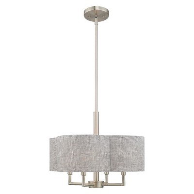 Livex Lighting Kalmar 4 - Light Chandelier in  Brushed Nickel