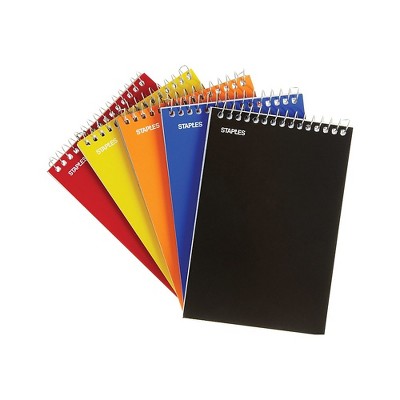 Staples Memo Pads 4" x 6" College Assorted 50 Sh./Pad 5 Pads/PK (11494) TR11494N/11494