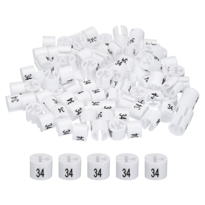 Unique Bargains Easy to Remove Reusable Easy to Recognize Hanger Markers Label
