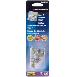 Monster 140072-00 Just Hook It Up Coax "F" Grounding Block - 1 of 1