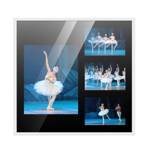 PosterPalooza | White Finish Collage Frame - Black Mat, 20 Frame Sizes to Choose From, UV Acrylic - 1 of 4