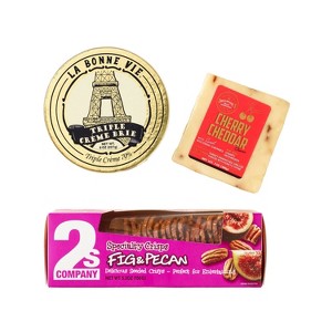 Gourmet Dash Charcuterie Cheese Board Party Platters - 20.3oz - 1 of 2