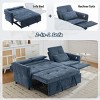 Versatile 2-in-1 Sofa with Pull-Out Sleeper, Reversible Recliner and USB Ports for Living Room or Guest Space-Maison Boucle - 2 of 4