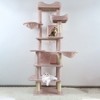 Whisen 6-Level Cat Tree & Tower with Removable Cushions, Sisal Scratching Posts, Hideaways, and Hammocks - 2 of 4