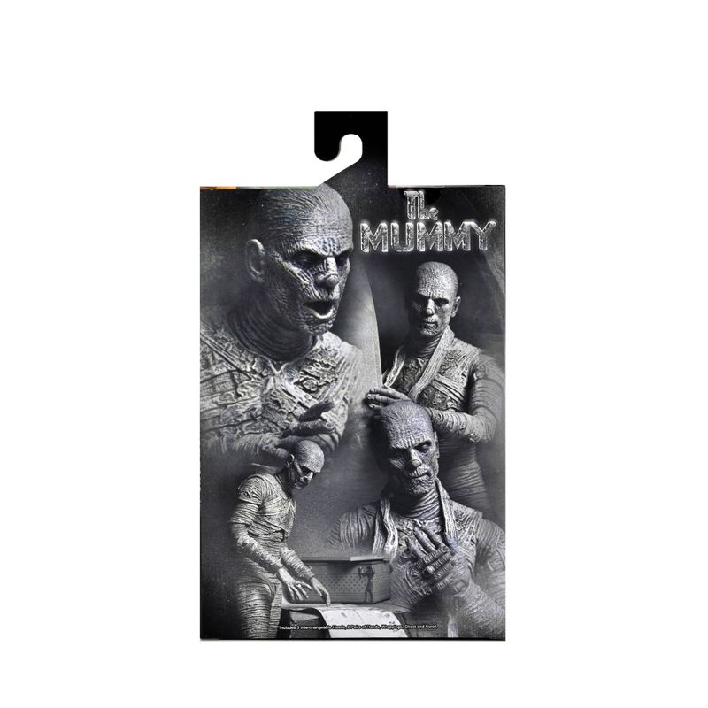 NECA Universal Monsters  Ultimate Mummy Black and White 7&#34; Scale Action Figure, 4 of 7