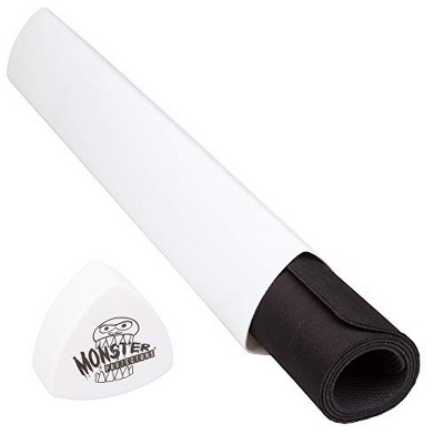 Monster Protectors Playmat Tube Prism-Shaped Play Mat Tube (Opaque White) - Won't Roll , Easy in and Out Design