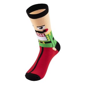Nutcracker Christmas Crew Socks (Men's Sizes Adult Large) from the Sock Panda - 1 of 3