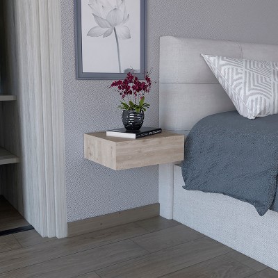 NicBex Modern Wall-Mounted Nightstand Space-Saving Bedside Table End Table for Living Room, Bedroom