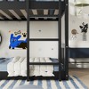 Twin Over Twin Over Twin Bunk Bed with Ladder and Guardrails - 4 of 4