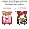 Big Dot of Happiness Little Cowboy - Picture Bingo Cards and Markers - Western Baby Shower Shaped Bingo Game - Set of 18 - 3 of 4