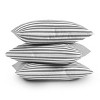 16"x16" Little Arrow Design Co. Striped Square Throw Pillow Gray - Deny Designs: Indoor Polyester Fill, Machine Washable Cover - image 4 of 4