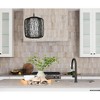 Urban Ambiance Luxury Natural Indoor Pendant,  14''H x 10"W x 10''D,  Black Rattan Finish, UHP4531 - 2 of 4
