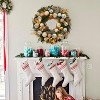 24 Inch Christmas Wreath for Front Door, Christmas Decor, Xmas Wreath with Balls Ornaments, Artificial Christmas Wreath for Fireplace Door - 4 of 4
