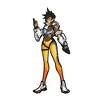 CMD Collectibles/FiGPiNs Overwatch 3-Inch Collectible Enamel FiGPiN Wave 1 - Tracer - 3 of 4