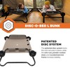 Disc-O-Bed Youth Double Cot Kid-O-Bunk, Modular for Bunk Beds, Dual Cots, or Bench with 2 Carry Bags - 4 of 4