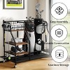 Artloge Rolling Golf Equipment Rack Golf Bags Storage Stand Multifunctional Metal Organizer Rack with Shelves & Wheels for Garage & Club - 4 of 4