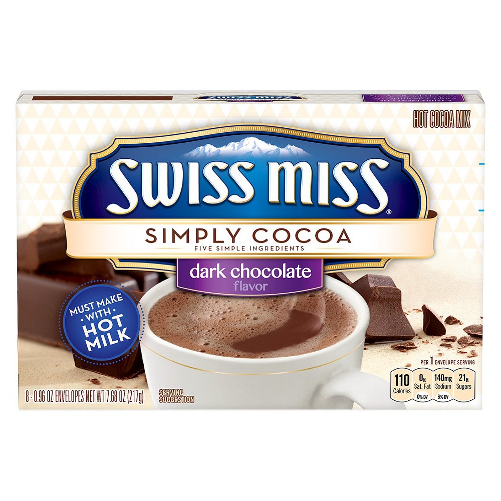 UPC 070920472348 product image for Swiss Miss Simply Cocoa Dark Chocolate 8ct | upcitemdb.com