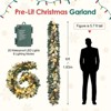 6FT Christmas Wreath, Outdoor Christmas Decorations Door Wreath Artificial PVC Accented with Soft Fabric Ribbons - 4 of 4