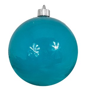 Christmas By Krebs - Plastic Shatterproof Ornament Decoration - Baja Blue, 6 inch (150mm) [2 Count] - 1 of 4