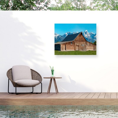 James McLoughlin Barn Scene X Outdoor Canvas Art