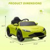 12V  Kids Ride On Car with Remote Control, Battery Powered Sports Car for Toddler, Electric Ride On Vehicle with MP3 Player, LED Light - 2 of 4
