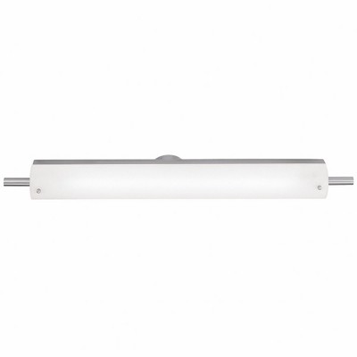 Vail 30'' Stainless Steel LED Vanity Light with Dimmable Opal Shade